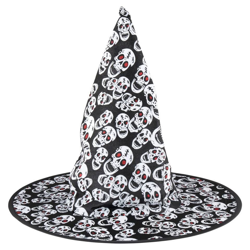 Jumi Witch's Hat with Skull Print
