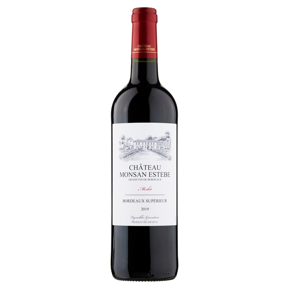 Château Monsan Estebe Bordeaux merlot červené víno suché 75 cl