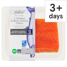 Tesco Finest 2 Wild Caught Sockeye Salmon Fillets 230G