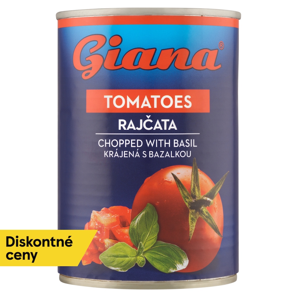 image 1 of Giana Peeled Sliced Tomatoes with Basil 400 g