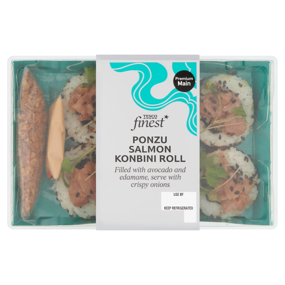 Tesco Finest Ponzu Salmon Konbini Roll 182g