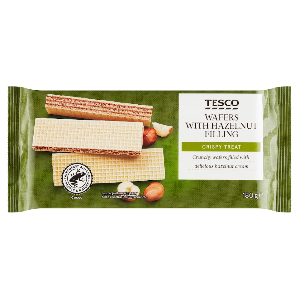 Tesco ostya mogyorós töltelékkel 180 g