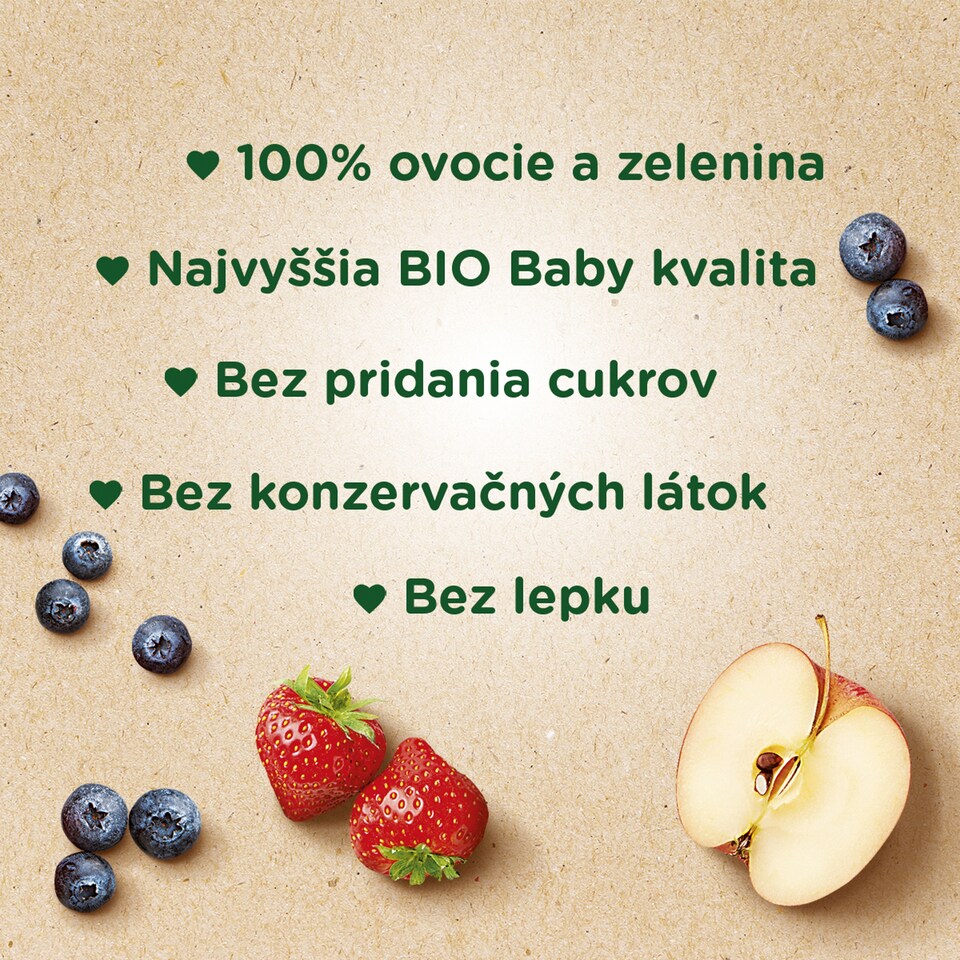 image 1 of Sunar Organic Apple, Strawberry, Blueberry 100 g