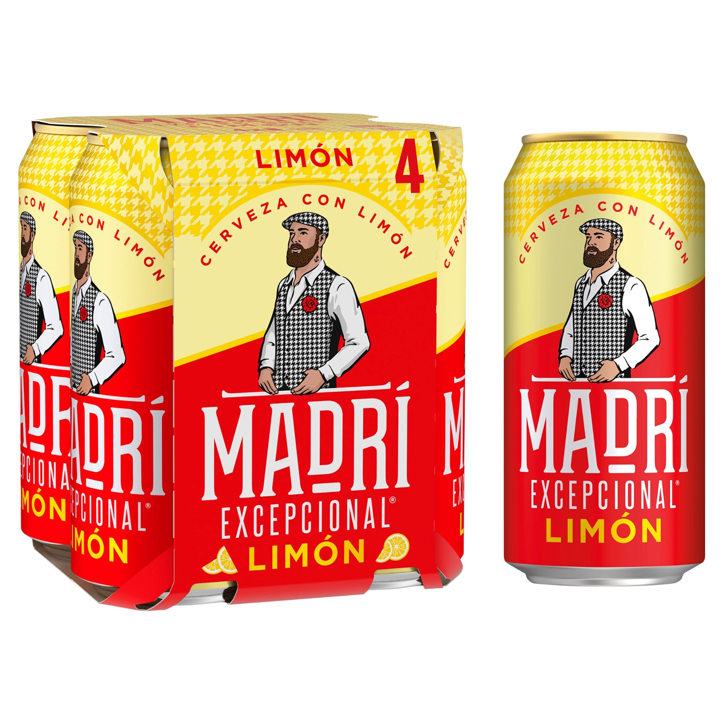 Madri Excepcional Limon Beer 4 x 440ml