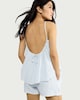 image 1 of F&F Pure Cotton Textured Short Pyjama Set in Blue