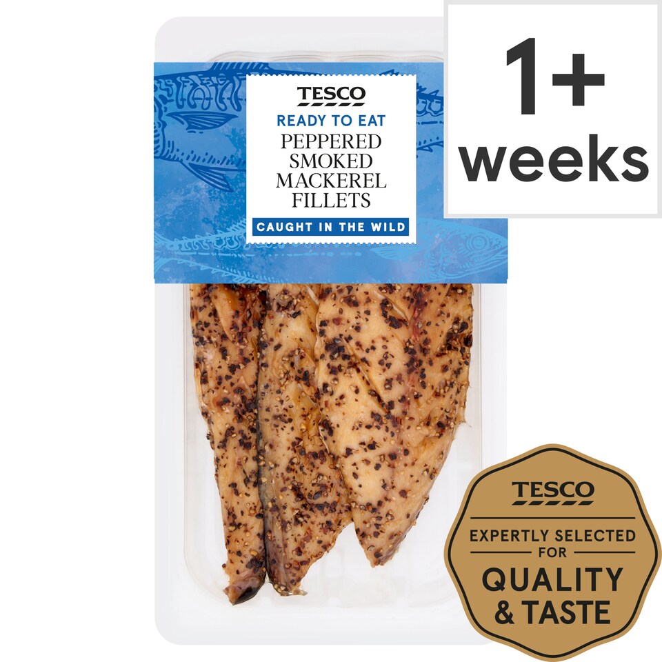 Tesco Peppered Smoked Mackerel Fillets