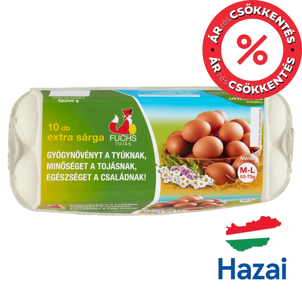 image 1 of Fuchs Extra Yellow Eggs M-L 10 pcs