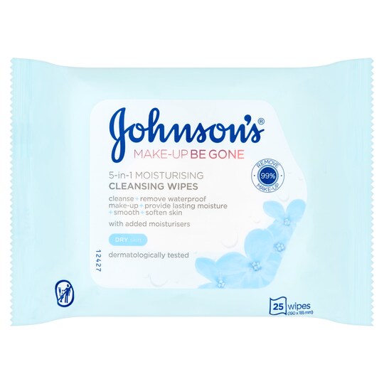 Johnson's Face Care Moisturising Wipes 25 Tesco Groceries