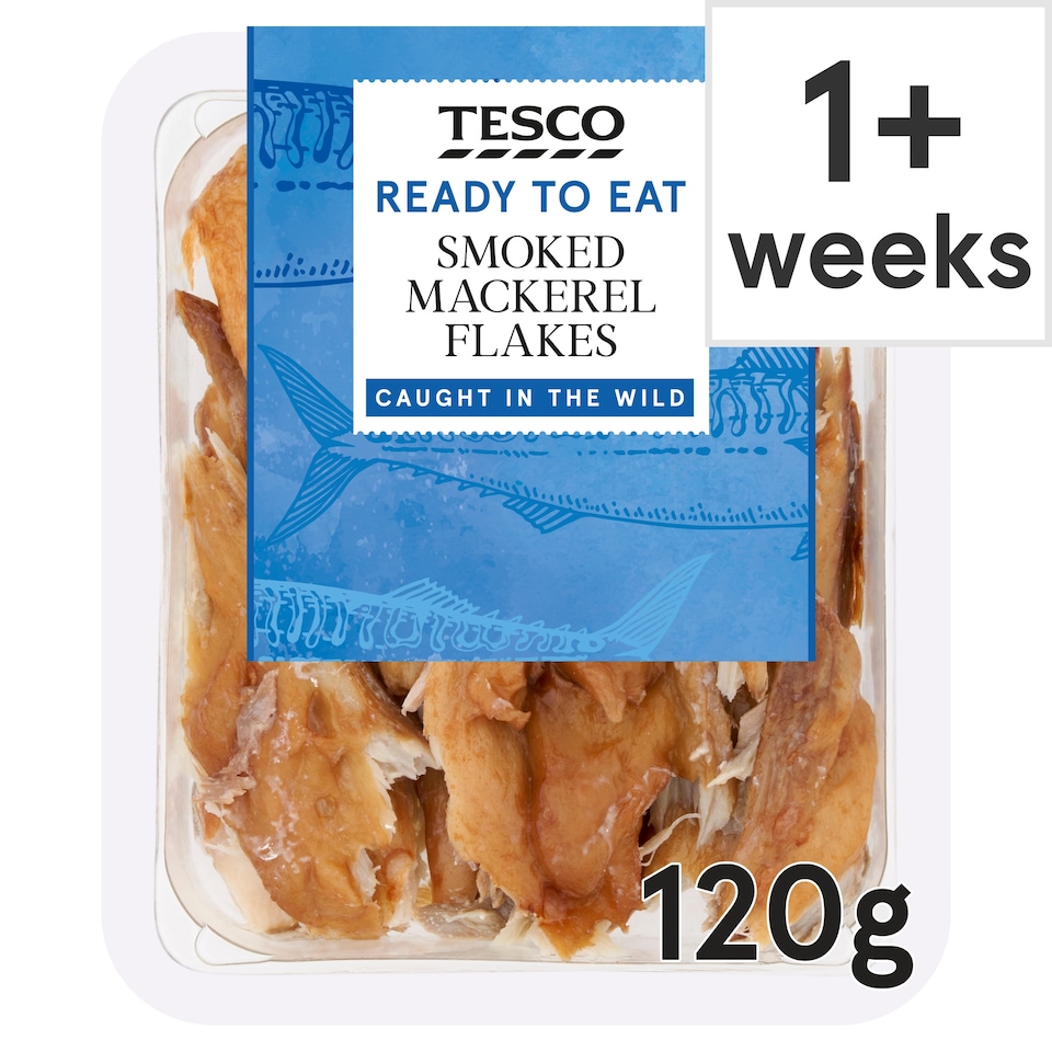 Tesco Smoked Mackerel Flakes 120G