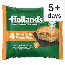 Holland's Potato & Meat Pies 4 Pack