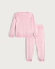 image 1 of F&F Girls Minky Foil Print Pyjama Set in Pink