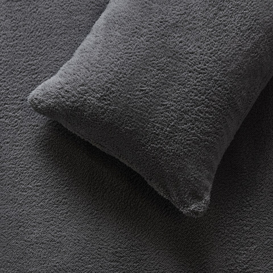 image 1 of Silentnight Grey Teddy Pillowcase Pair