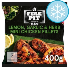 Tesco Firepit Lemon Garlic & Herb Mini Chicken Fillets 400g