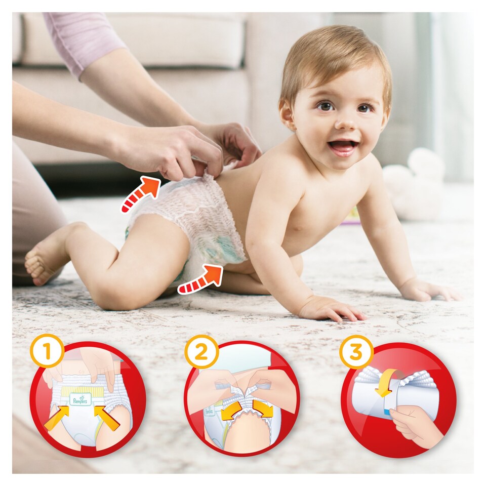 image 1 of Pampers Baby Dry Pants Size 6 Essential Pack 32 Nappies