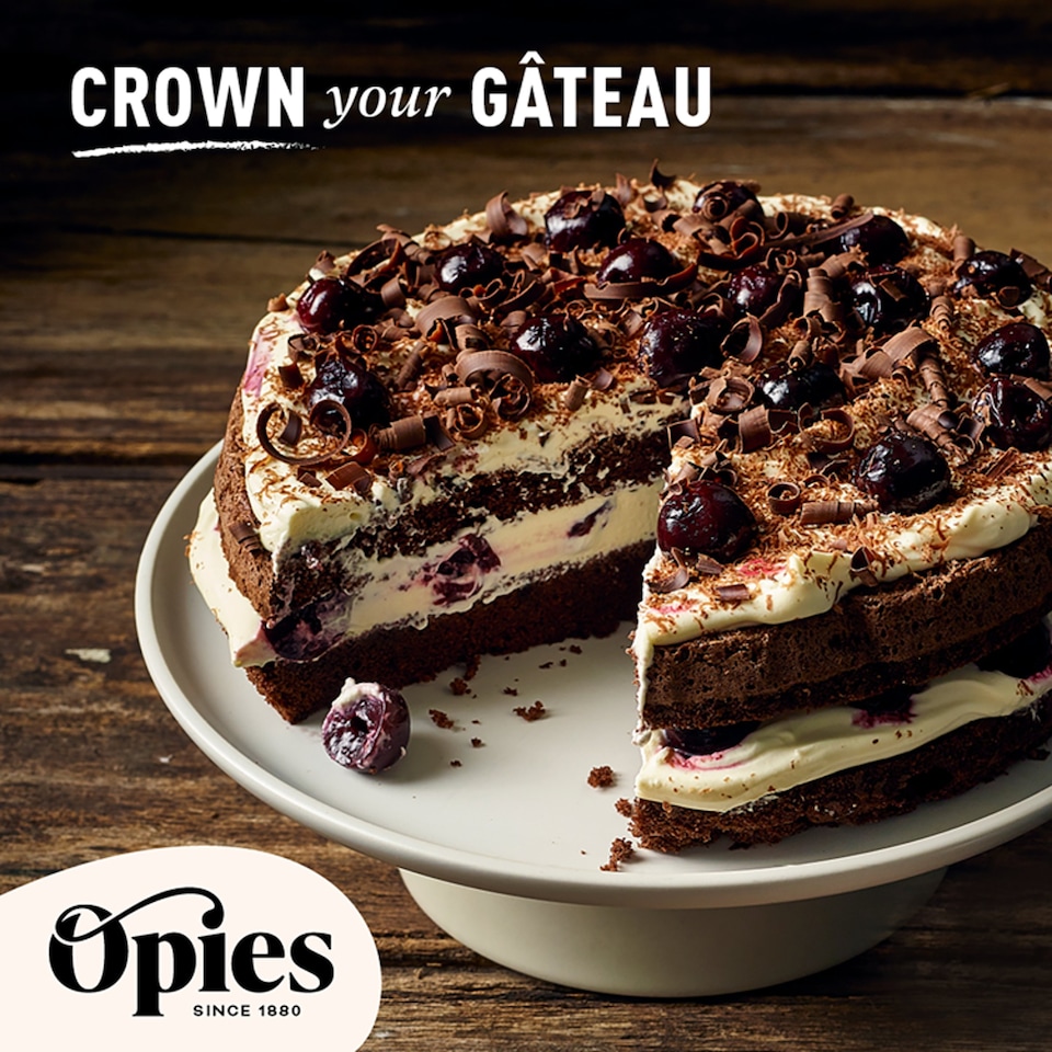 image 1 of Opies Black Cherries With Kirsch 370G