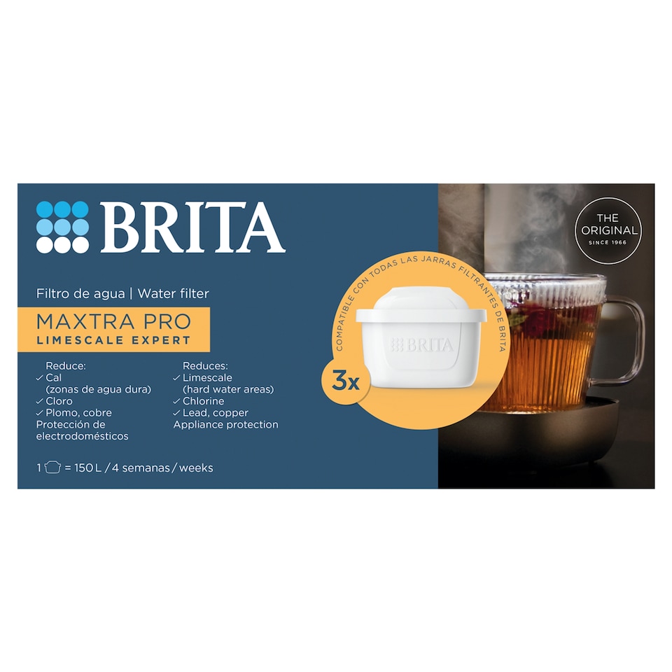 Brita Maxtra Pro Limescale Water Filter Cartridges 3 Pack