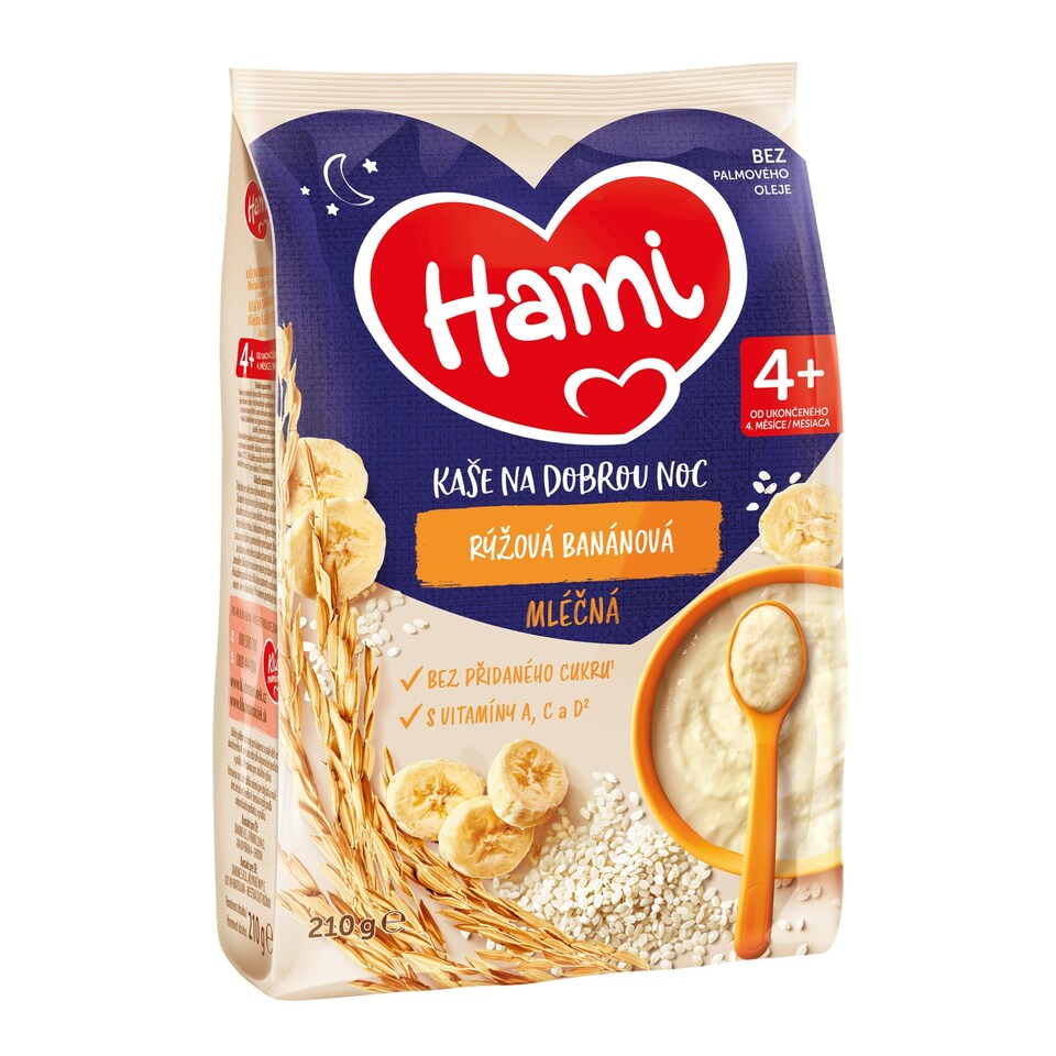 image 1 of Hami Rice and Banana Milk Porridge Good Night 210g