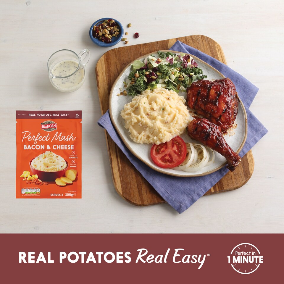 image 1 of Idahoan Cheese & Bacon Perfect Mash 109G
