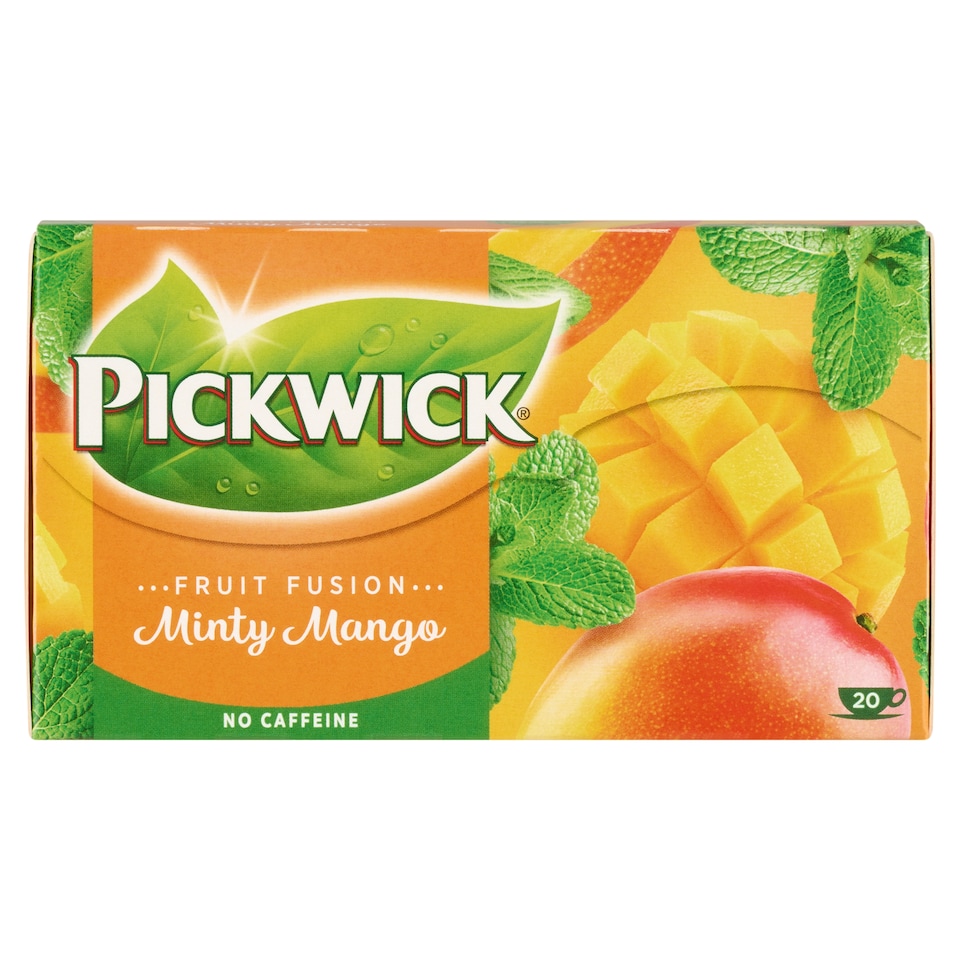 Obrázek 1 pro produkt Pickwick Fruit Fusion Ovocnobylinný čaj aromatizovaný s mátou a mangem 20 x 2g (40g)