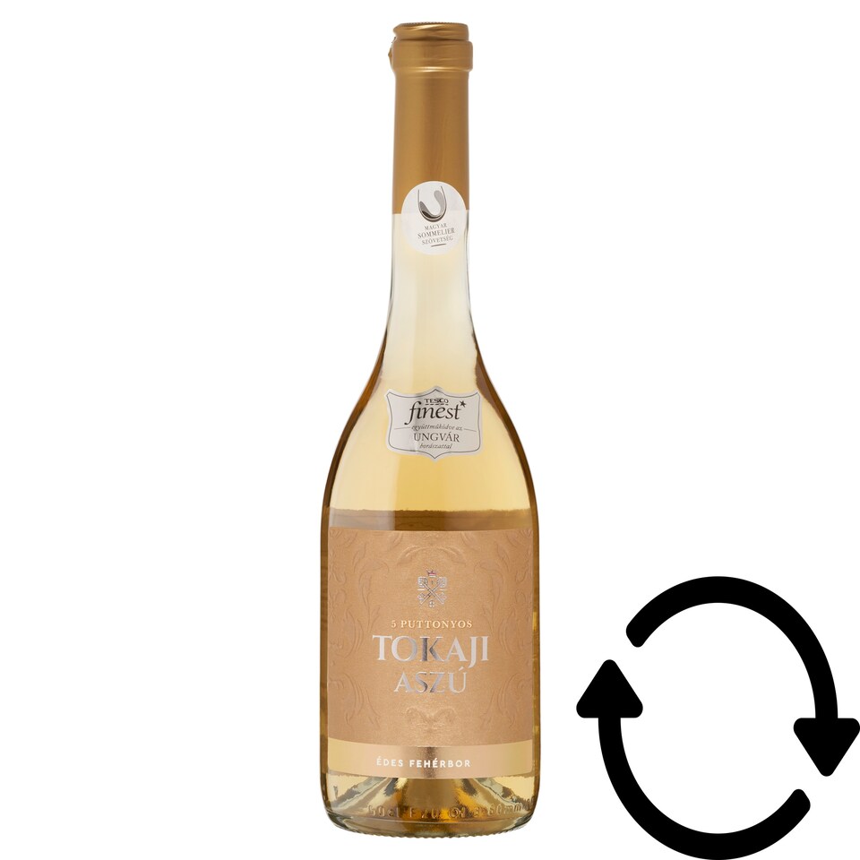 Tesco Finest Tokaji Aszú 5 puttonyos édes fehérbor 11% 500 ml