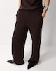 image 2 of F&F Wide Leg Co-ord Trousers in Brown
