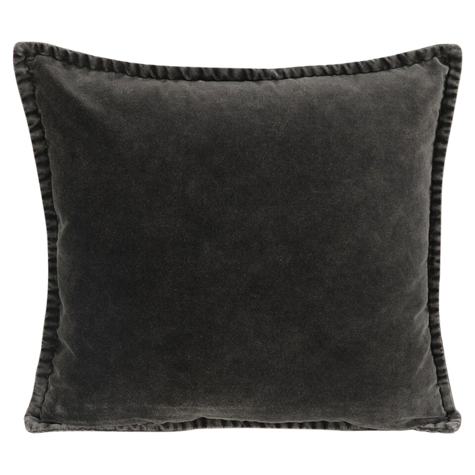 F&F Home Black Cotton Velvet díszpárna 45 cm x 45 cm