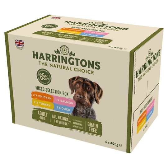 Harringtons Adult Dog Mixed Selection Box 6X400g Tesco Groceries