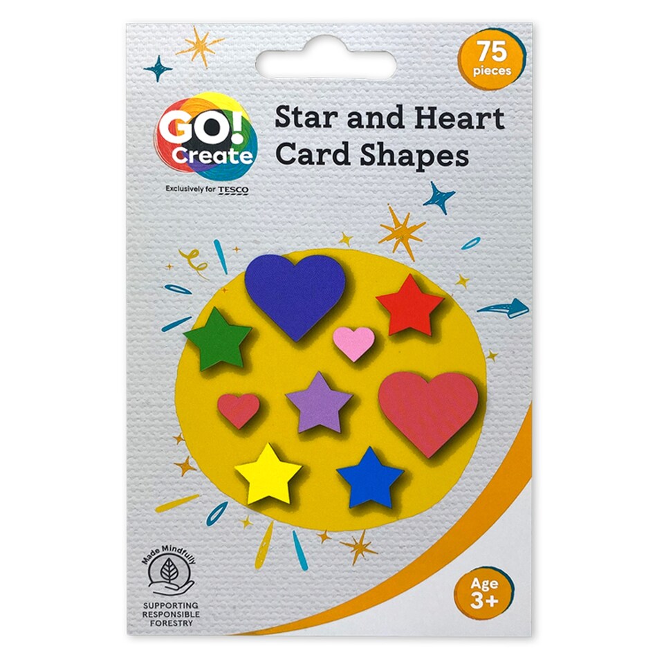 Go Create Star & Heart Card Shapes