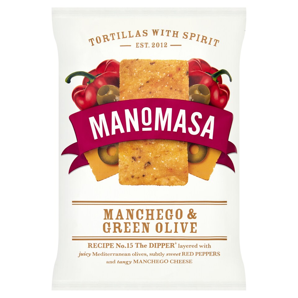 Manomasa Manchego And Olive Tortilla Chips 160G