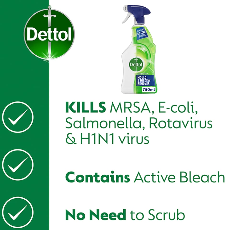 image 1 of Dettol Antibacterial Mould & Mildew Remover Spray 750ml