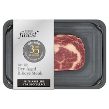 Tesco Finest 35 Day Salt Dry Aberdeen Angus Ribeye Steak