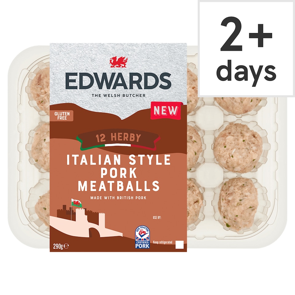 Edwards 12 Italian Style Pork Meatball 290g