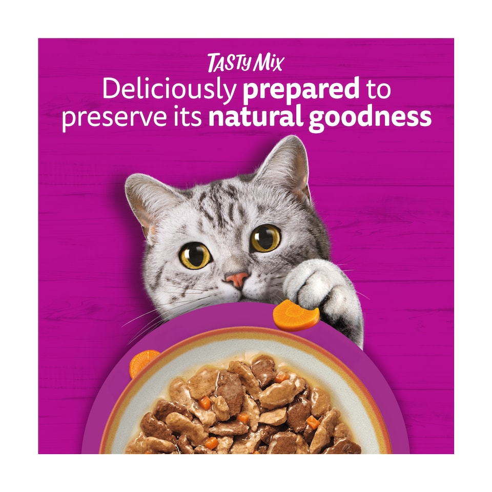 image 1 of Whiskas Country Collection Mix Cat Food Pouches in Gravy 12x85g