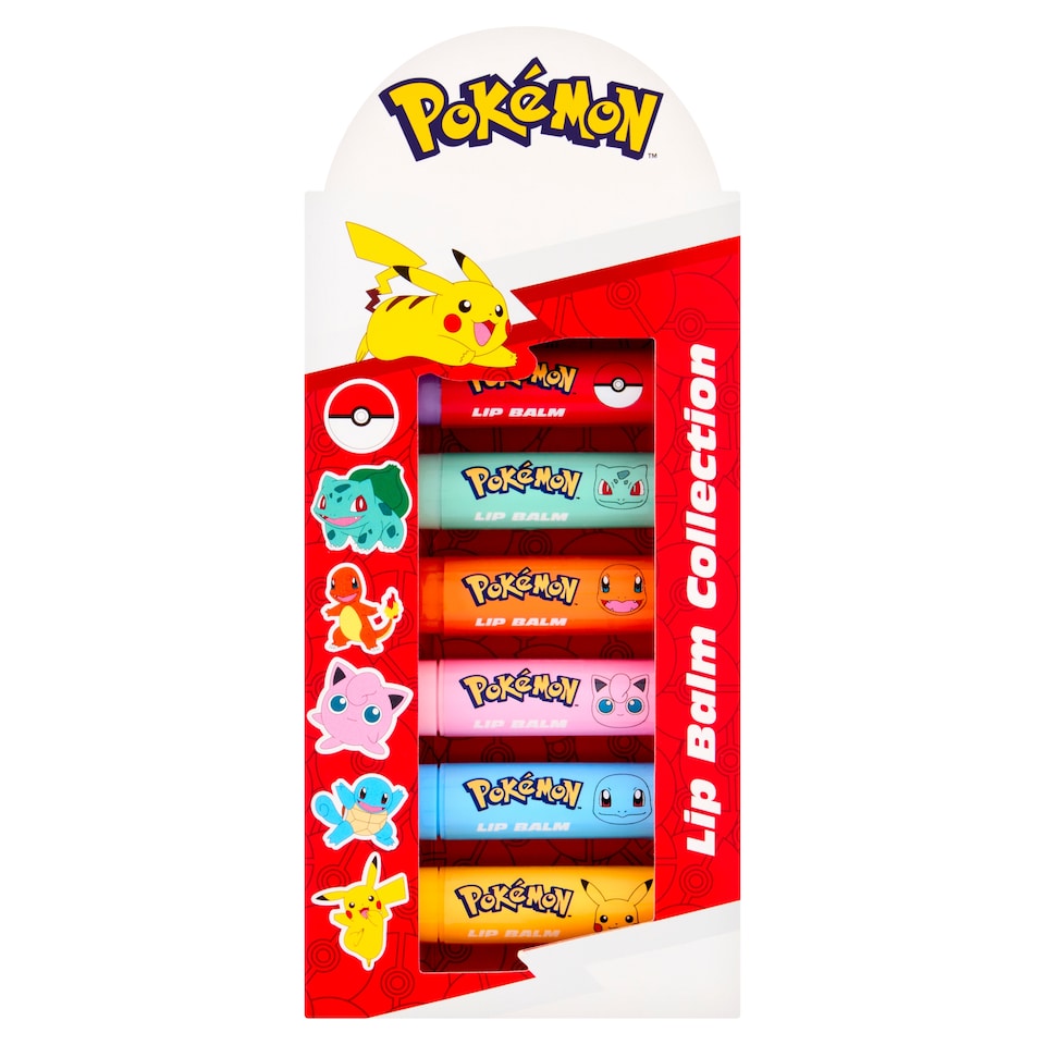image 1 of Pokemon lip balm collection 6 x 3.5g