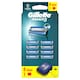 obrázok 1 z Gillette Mach3 Náhradné Holiace Hlavice pre Mužov, Gillette Náhradné Holiace Hlavice s 3 Čepieľkami