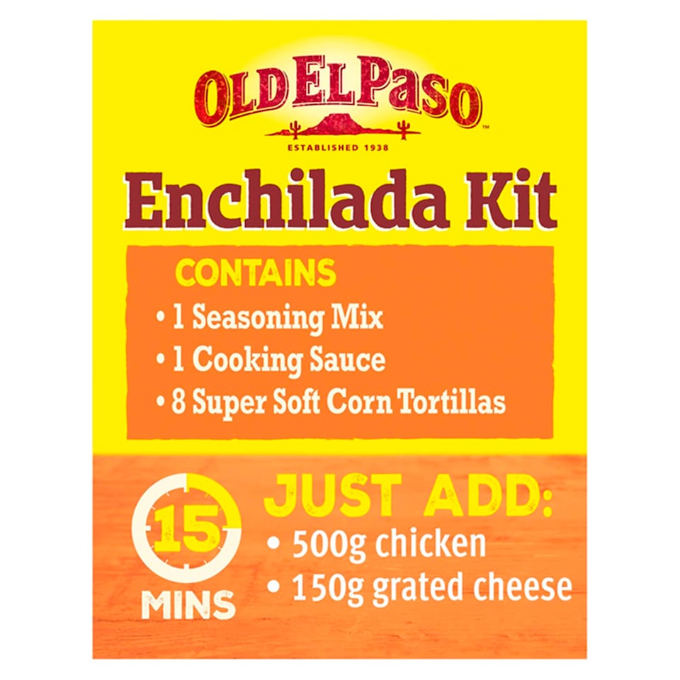 image 1 of Old El Paso Cheesy Baked Enchilada Kit 663G