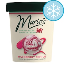 Mario's Raspberry Ripple Ice Cream 500 ml 