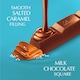 image 2 of Lindt Lindor Salted Caramel Milk Chocolate Bar 38G