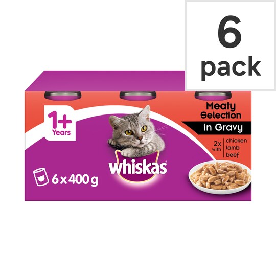 Whiskas Adult Mixed Selection In Gravy 6X400g Tesco Groceries
