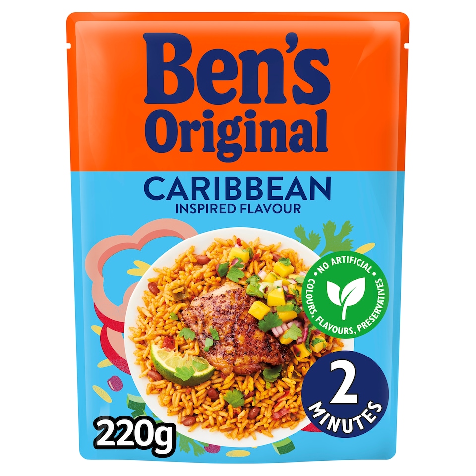 image 1 of Ben's Original Caribbean BBQ Microwave Rice 220g