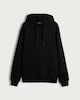 image 4 of F&F Regular Fit Cotton Rich Drawstring Hoodie in Black