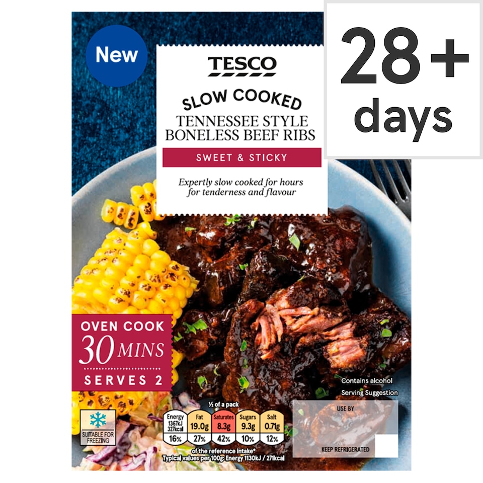Tesco Slow Cooked Tennesse Style Boneless Beef 370g