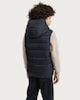 image 3 of F&F Boys Hooded Padded Zip Up Gilet in Black