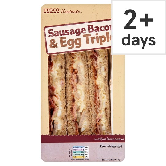 Tesco Sausage Bacon & Egg Triple Tesco Groceries