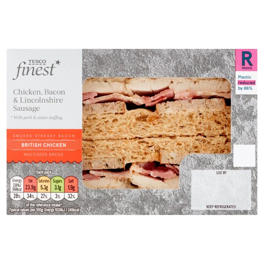 Tesco Finest Ultimate Roast Chicken Feast Sandwich Tesco Groceries