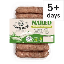 Finnebrogue Naked 12 Good Little Chipolatas 340g