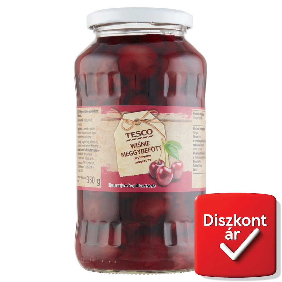Tesco magozott meggybefőtt 680 g