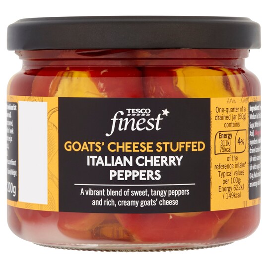 T.FINEST STFD PEPR GOATS CHEESE 290G Tesco Groceries