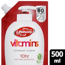 Lifebuoy Vitamin Refill Antibacterial Handwash Pine&Thyme 500Ml