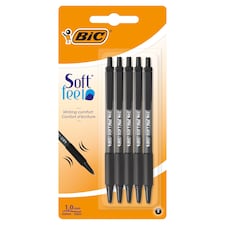 Bic Soft Feel Rectractable Black 5 Pack
